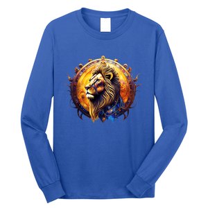 Leo Lion Zodiac Sign Long Sleeve Shirt