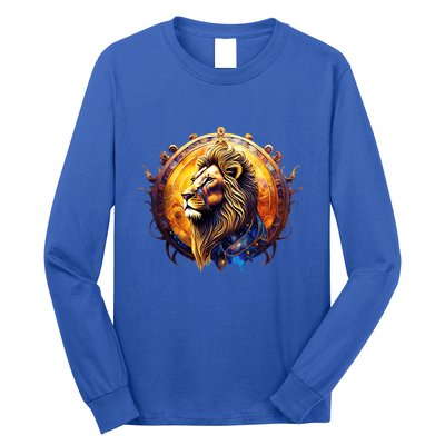 Leo Lion Zodiac Sign Long Sleeve Shirt