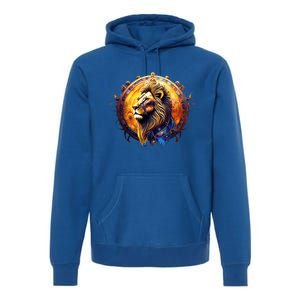 Leo Lion Zodiac Sign Premium Hoodie