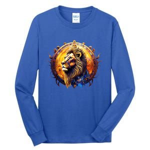 Leo Lion Zodiac Sign Tall Long Sleeve T-Shirt