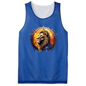 Leo Lion Zodiac Sign Mesh Reversible Basketball Jersey Tank