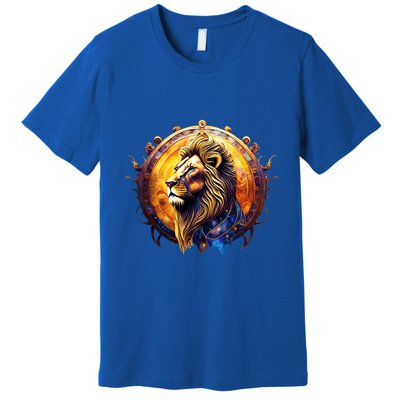 Leo Lion Zodiac Sign Premium T-Shirt