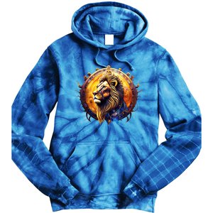 Leo Lion Zodiac Sign Tie Dye Hoodie