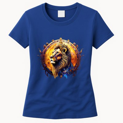 Leo Lion Zodiac Sign Womens T-Shirt