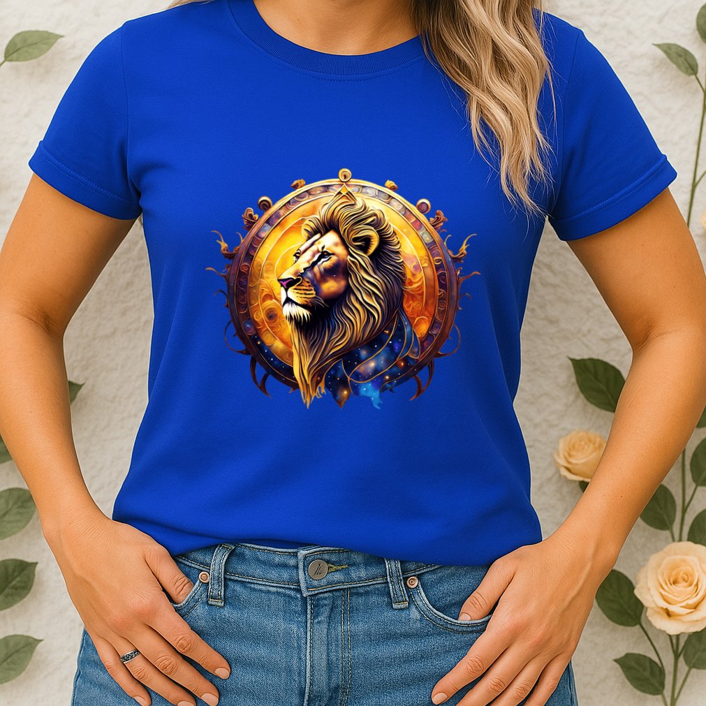 Leo Lion Zodiac Sign Womens T-Shirt