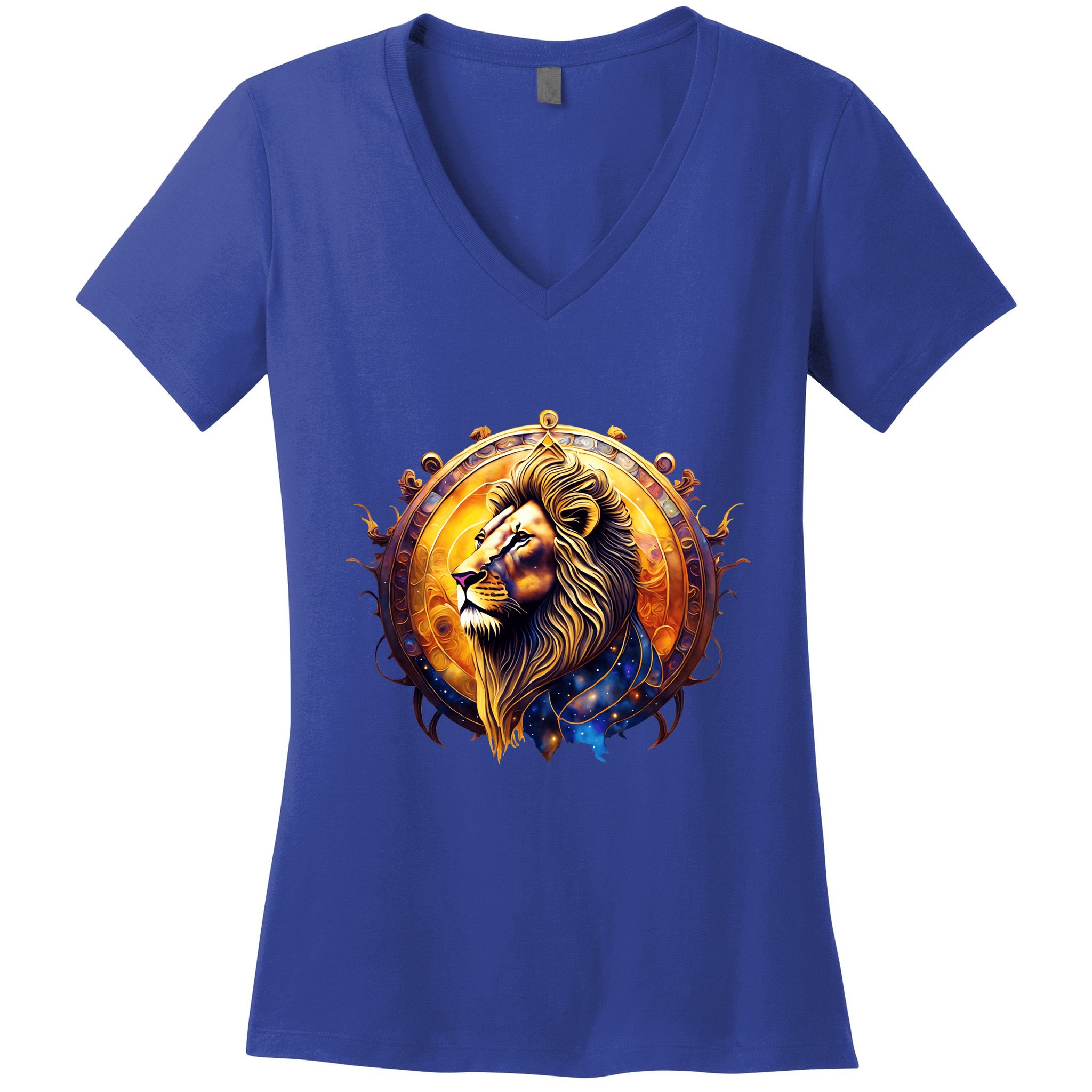 Leo Lion Zodiac Sign Women's V-Neck T-Shirt
