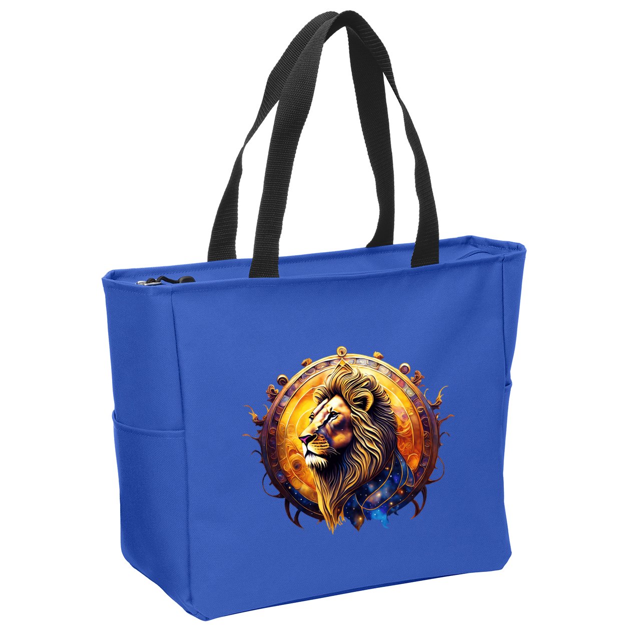 Leo Lion Zodiac Sign Zip Tote Bag