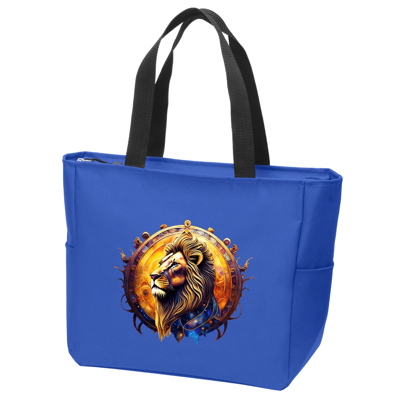 Leo Lion Zodiac Sign Zip Tote Bag