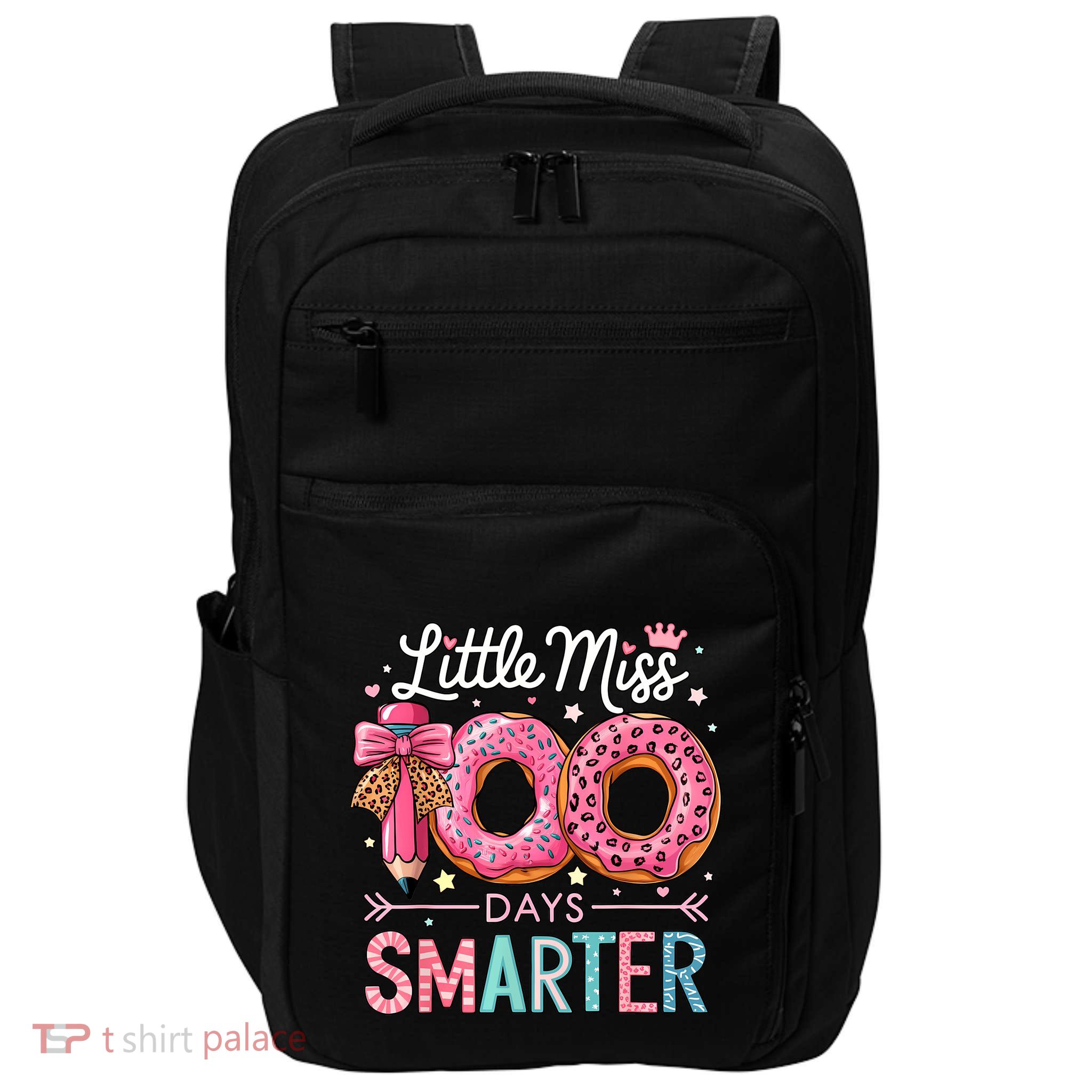 Little Miss 100 Days Smarter Girl 100th Day Of School Impact Tech Backpack