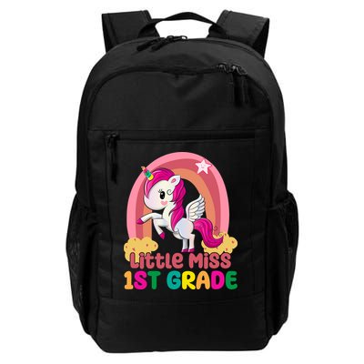 Little Miss 1st Grade Rainbow Unicorn Backpack