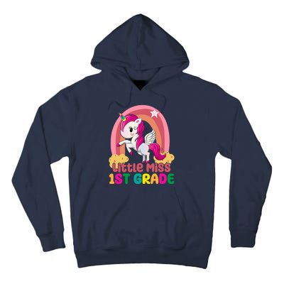 Little Miss 1st Grade Rainbow Unicorn Tall Hoodie