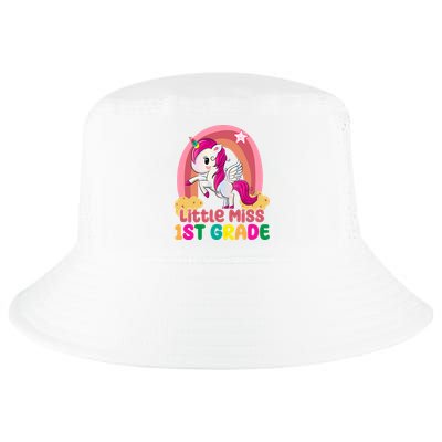 Little Miss 1st Grade Rainbow Unicorn Cool Comfort Performance Bucket Hat