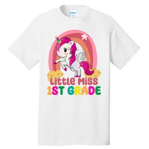 Little Miss 1st Grade Rainbow Unicorn Tall T-Shirt