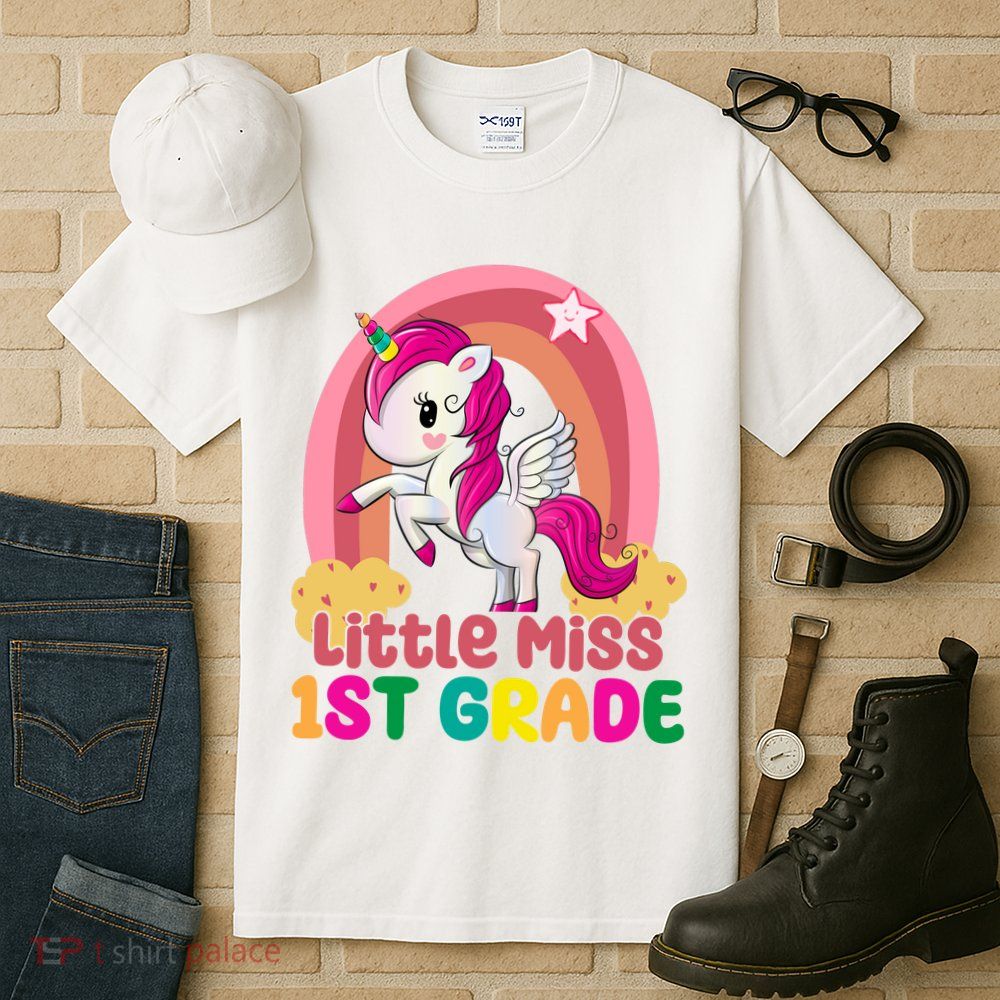 Little Miss 1st Grade Rainbow Unicorn Tall T-Shirt