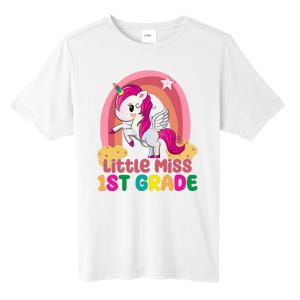 Little Miss 1st Grade Rainbow Unicorn Tall Fusion ChromaSoft Performance T-Shirt