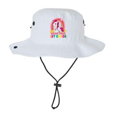 Little Miss 1st Grade Rainbow Unicorn Bucket Hat