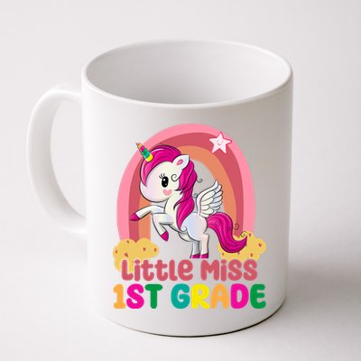 Little Miss 1st Grade Rainbow Unicorn Mug