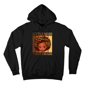 Little Miss 1st Grade Back To School First Grade Hoodie