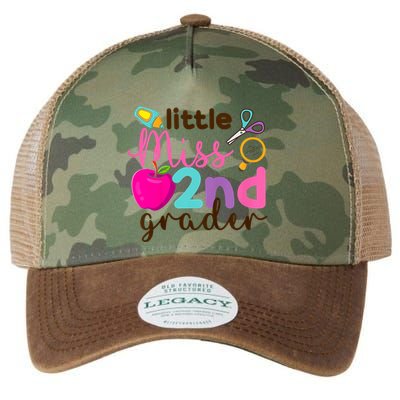 Little Miss 2nd Grade First Day Of Second Grade Cute Legacy Tie Dye Trucker Hat