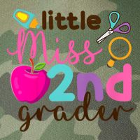 Little Miss 2nd Grade First Day Of Second Grade Cute Legacy Tie Dye Trucker Hat