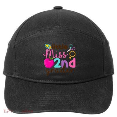 Little Miss 2nd Grade First Day Of Second Grade Cute 7-Panel Snapback Hat