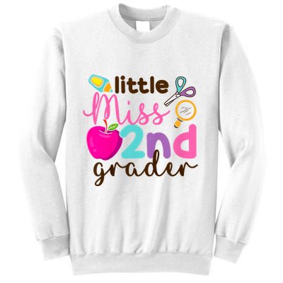 Little Miss 2nd Grade First Day Of Second Grade Cute Sweatshirt