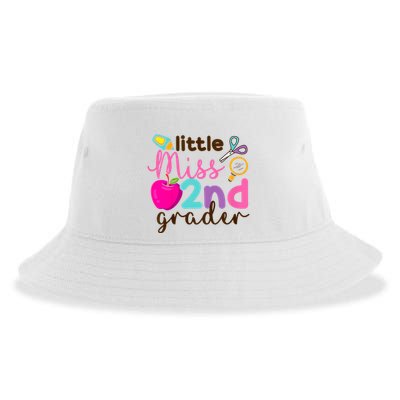 Little Miss 2nd Grade First Day Of Second Grade Cute Sustainable Bucket Hat