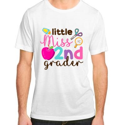 Little Miss 2nd Grade First Day Of Second Grade Cute Adult ChromaSoft Performance T-Shirt