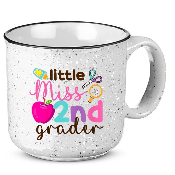 Little Miss 2nd Grade First Day Of Second Grade Cute 15oz Campfire Ceramic Mug