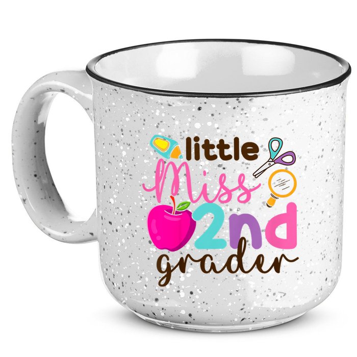 Little Miss 2nd Grade First Day Of Second Grade Cute 15oz Campfire Ceramic Mug
