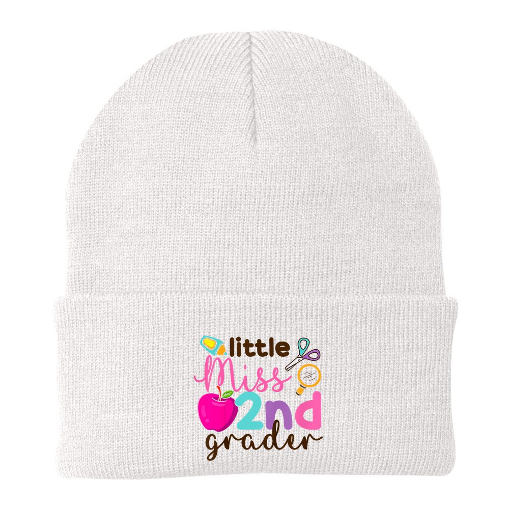 Little Miss 2nd Grade First Day Of Second Grade Cute Beanie