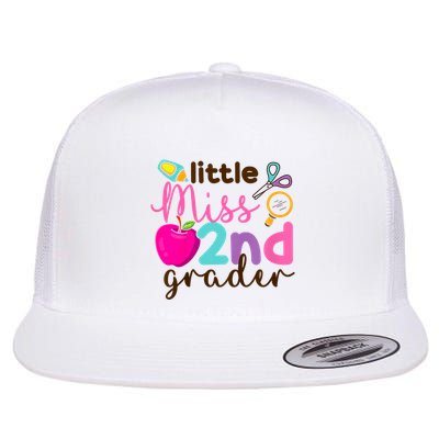 Little Miss 2nd Grade First Day Of Second Grade Cute Flatbill Hat
