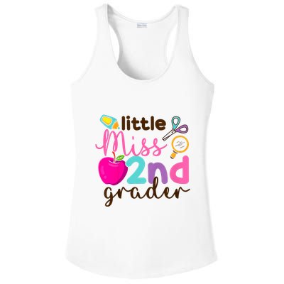 Little Miss 2nd Grade First Day Of Second Grade Cute Ladies PosiCharge Competitor Racerback Tank