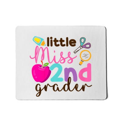 Little Miss 2nd Grade First Day Of Second Grade Cute Mousepad