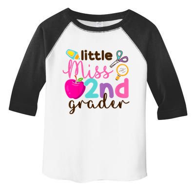 Little Miss 2nd Grade First Day Of Second Grade Cute Toddler Fine Jersey T-Shirt