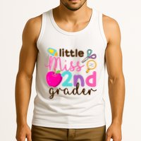 Little Miss 2nd Grade First Day Of Second Grade Cute Tank Top