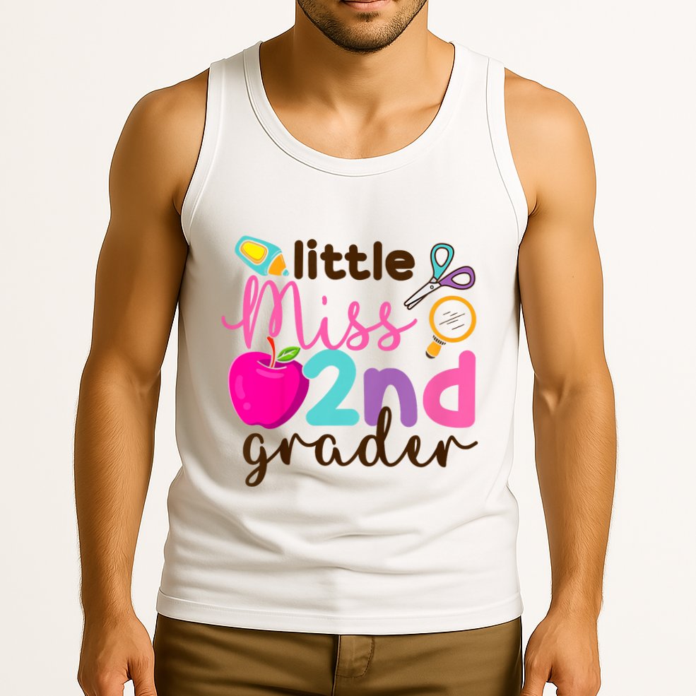 Little Miss 2nd Grade First Day Of Second Grade Cute Tank Top