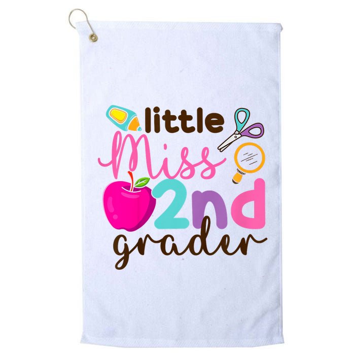 Little Miss 2nd Grade First Day Of Second Grade Cute Golf Towel