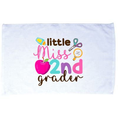 Little Miss 2nd Grade First Day Of Second Grade Cute Microfiber Hand Towel