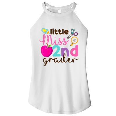 Little Miss 2nd Grade First Day Of Second Grade Cute Women's Perfect Tri Rocker Tank