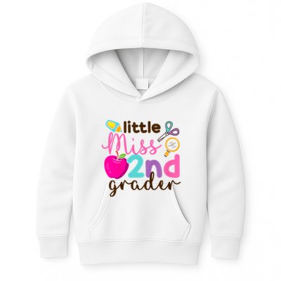 Little Miss 2nd Grade First Day Of Second Grade Cute Kids Hoodie