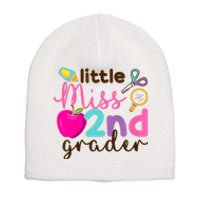 Little Miss 2nd Grade First Day Of Second Grade Cute Short Acrylic Beanie