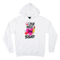 Little Miss 2nd Grader First Day Of Second Grade Girl Hoodie