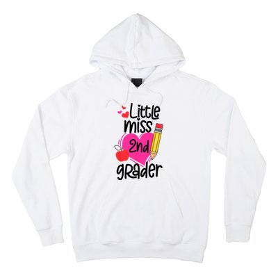 Little Miss 2nd Grader First Day Of Second Grade Girl Hoodie