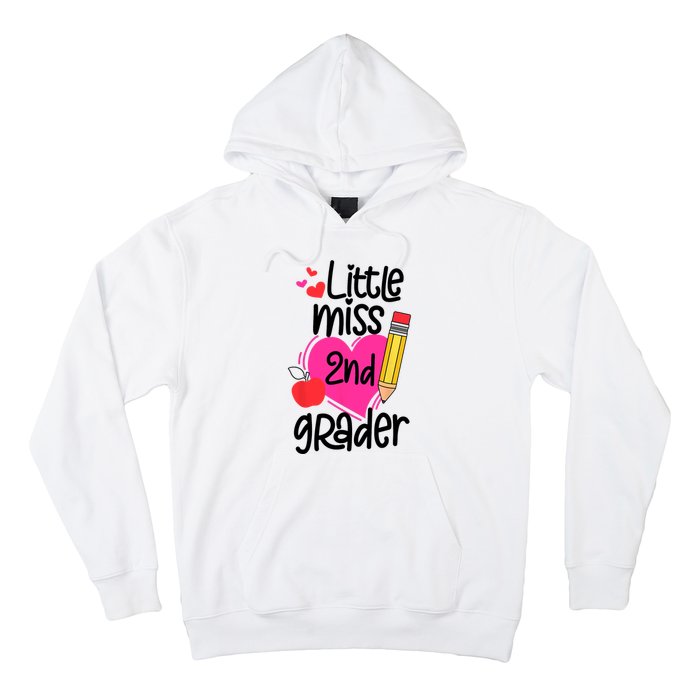 Little Miss 2nd Grader First Day Of Second Grade Girl Hoodie