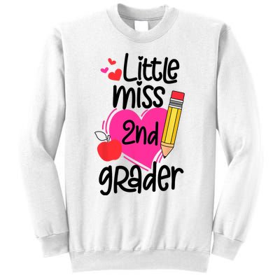 Little Miss 2nd Grader First Day Of Second Grade Girl Sweatshirt