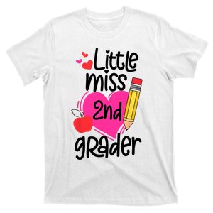 Little Miss 2nd Grader First Day Of Second Grade Girl T-Shirt