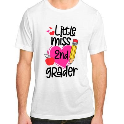 Little Miss 2nd Grader First Day Of Second Grade Girl Adult ChromaSoft Performance T-Shirt