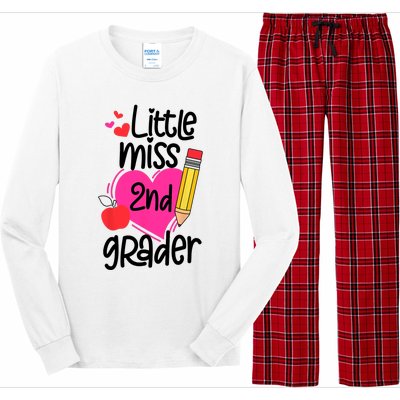 Little Miss 2nd Grader First Day Of Second Grade Girl Long Sleeve Pajama Set