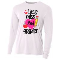 Little Miss 2nd Grader First Day Of Second Grade Girl Cooling Performance Long Sleeve Crew